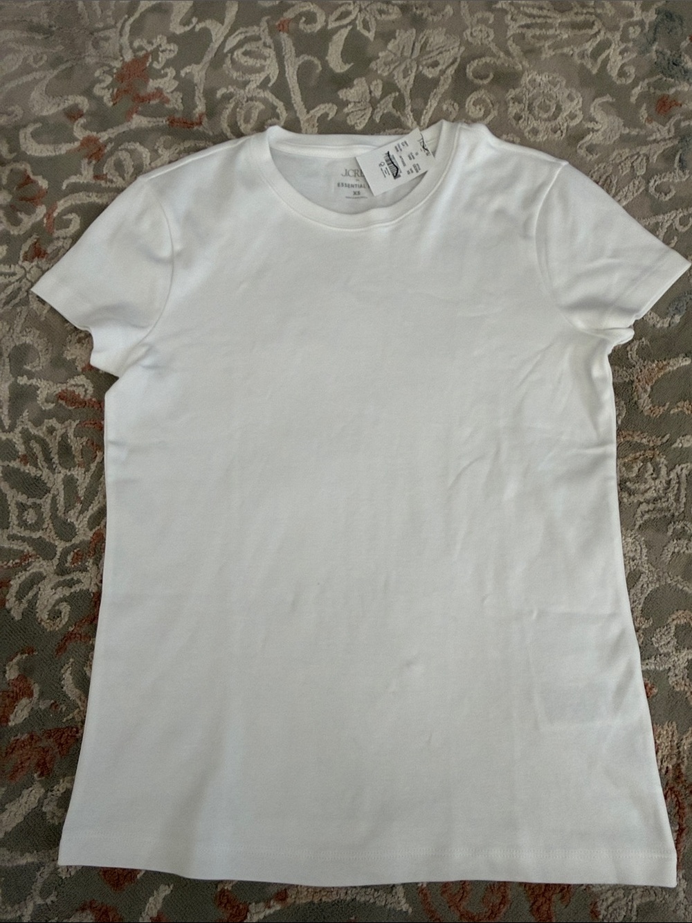 J. Crew White Short-Sleeve Crewneck Tee